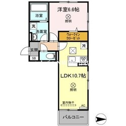 クレールＤ棟の物件間取画像